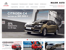 Tablet Screenshot of major-citroen.ru